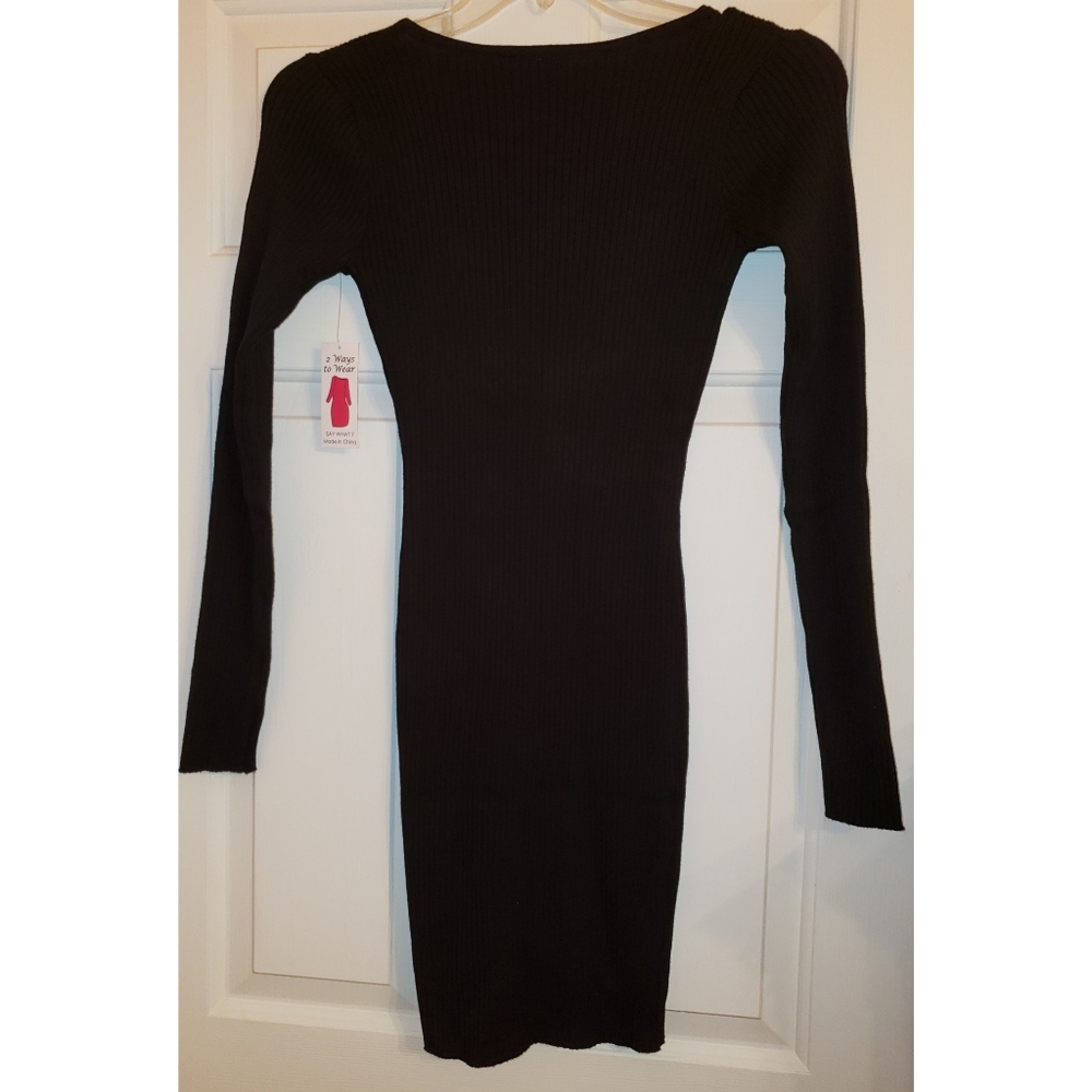 Black Body Con Dress you can wear 2 ways! NWT!